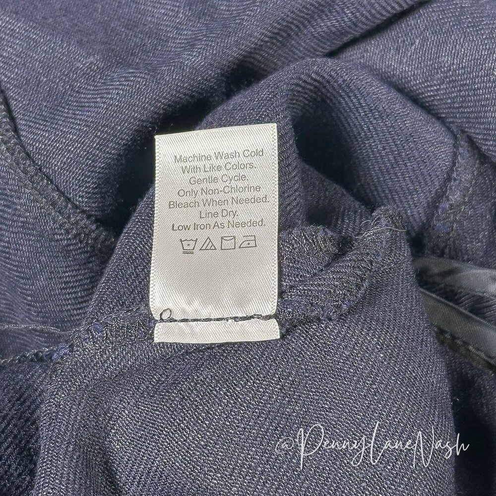 Coldwater Creek Linen Blend Midi Swing Skirt Size XS Blue - Picture 7 of 11